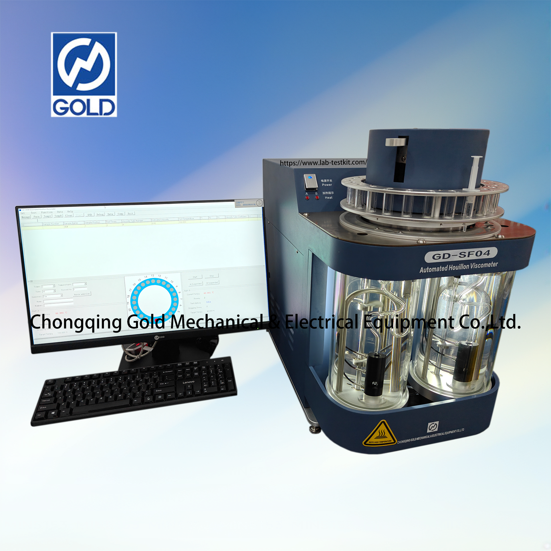 Автоматизированный Houillon Viscometer-1