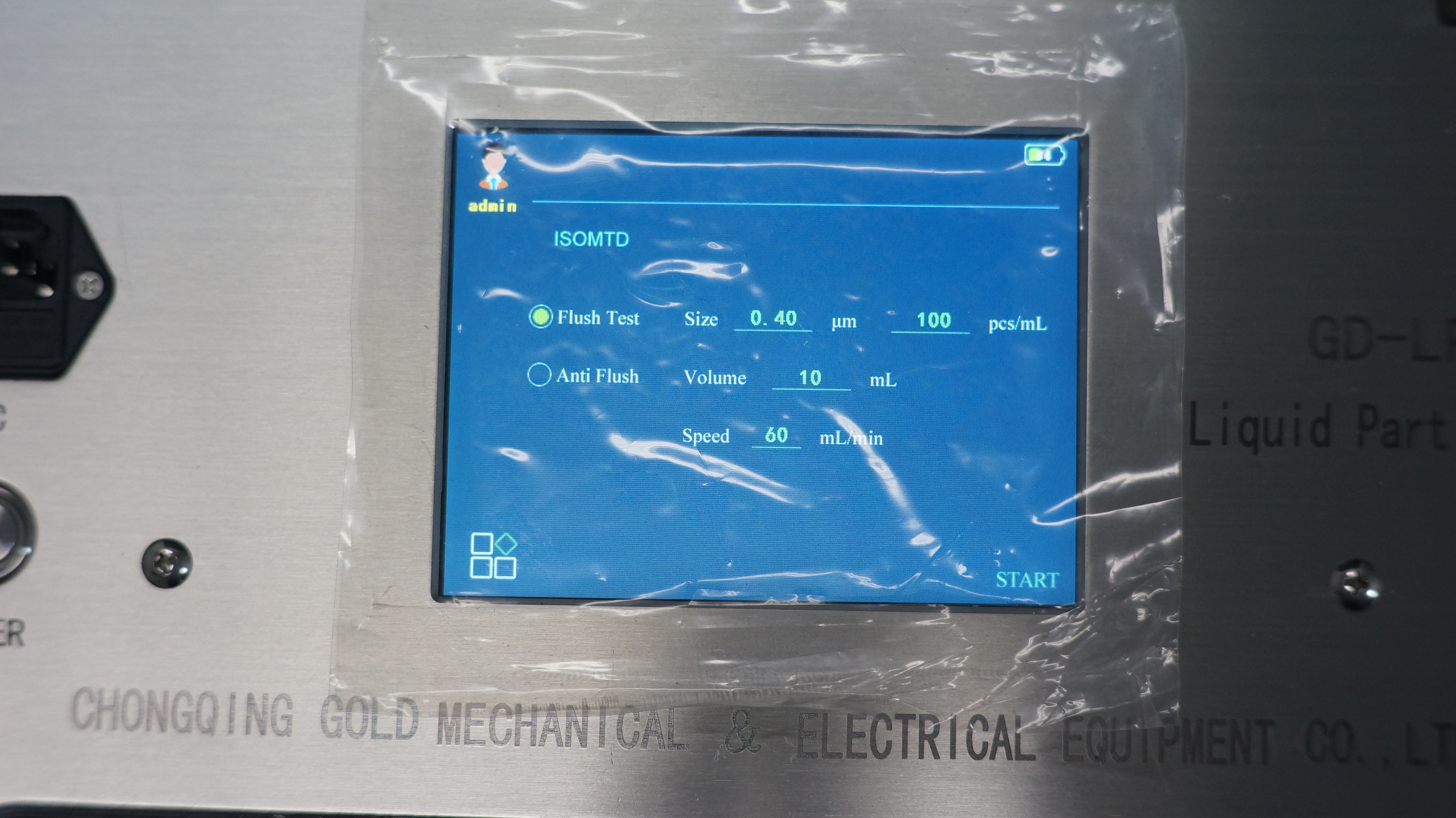 NAS1638 ISO4406 Автоматический счетчик размера частиц жидкости для обнаружения частицы в масле