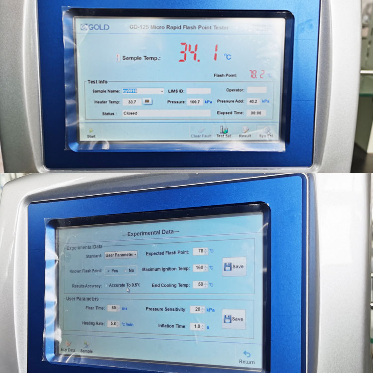 ASTM D6450 / D7094 Micro непрерывно закрытая тестер флэш -точки чашки