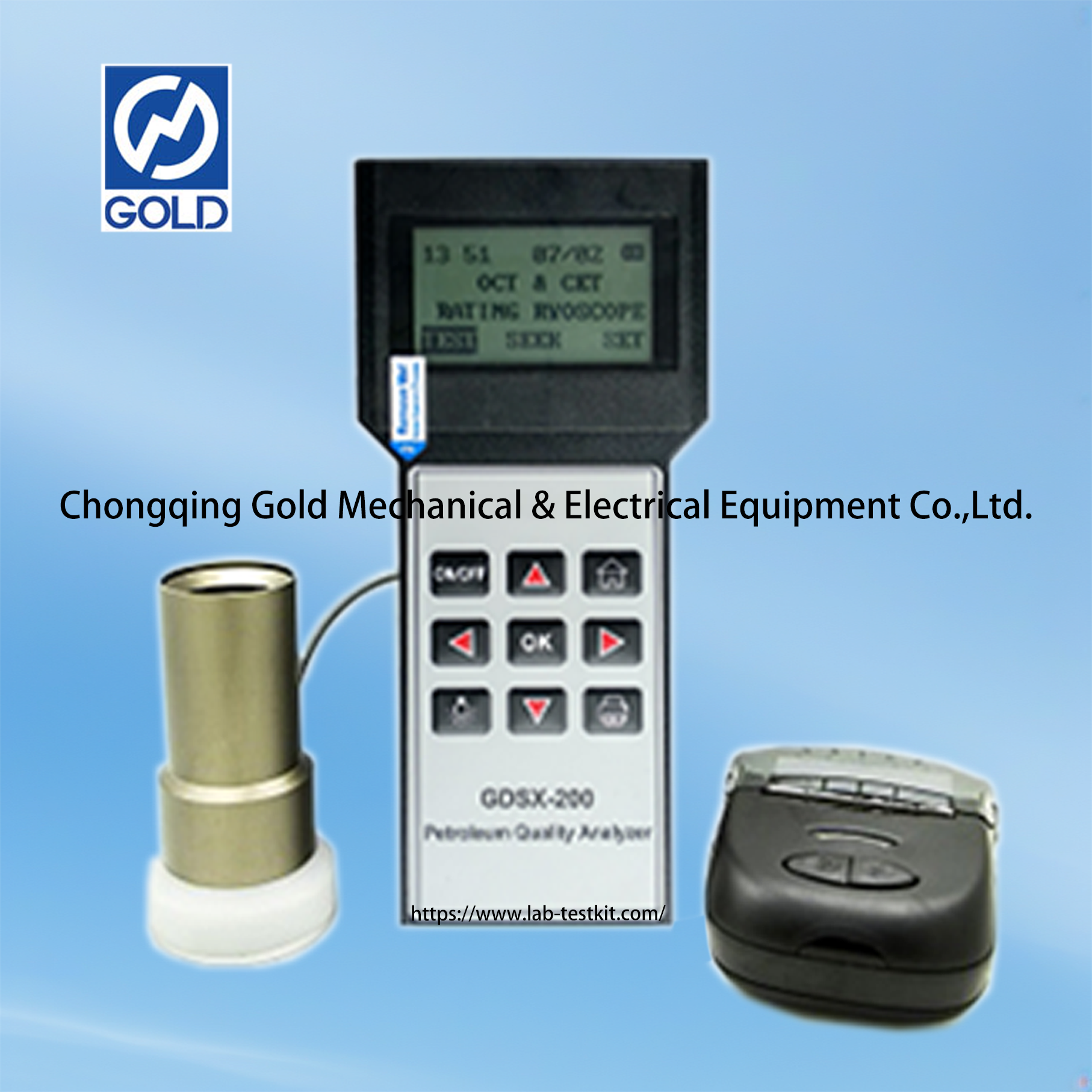 ASTM D2699 Портативный бензиновый октановый номер и дизельный цифровой анализатор ASTM D4737