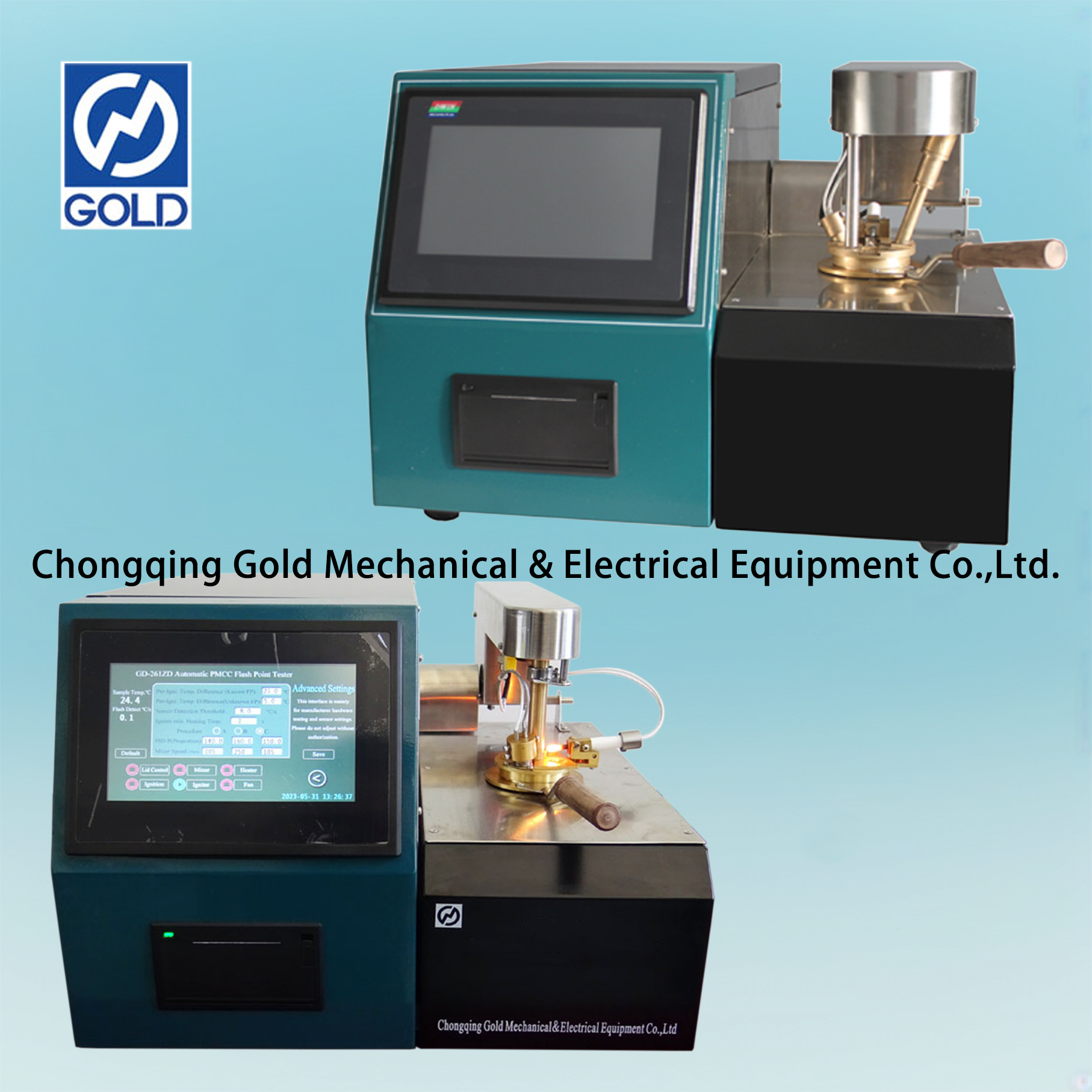 ASTM D56 Автоматический тестер температуры вспышки в закрытом состоянии (метод закрытого тигля)